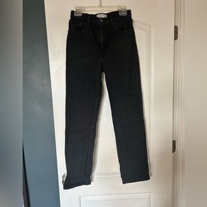 Abercrombie ultra high rise black jeans